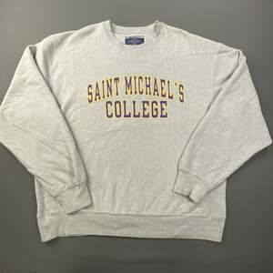 Vtg Champion Saint Michael's College Crew Neck Sweatshirt XL Reverse Weave